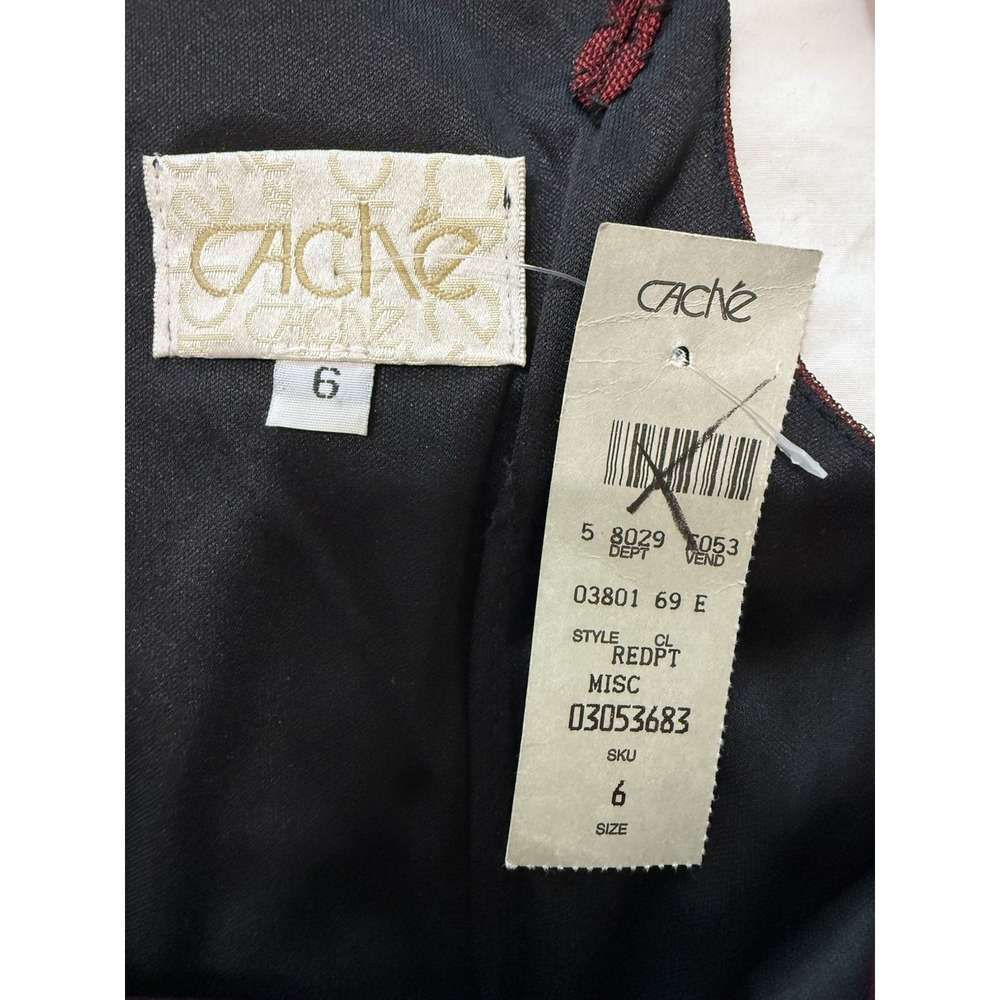 Cache VTG 90s Y2K Dress Tulle Mesh Dark Romantic Goth Vamp Fairy Whimsi SM READ - Picture 5 of 16